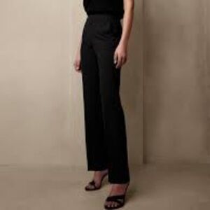 Banana Republic Logan Wool Pants Trousers in Black Size 4